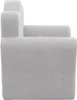 Side view of a light gray children's sofa. Produktbild-Vorschau