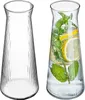KADAX 2 x Glaskaraffe 1L, Wasserkaraffe aus robustem Glas, Produktbild-Vorschau 1