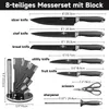 KAZUSHI 8-tlg Messerset mit Drehbare Messerblock, Profi Produktbild-Vorschau 2