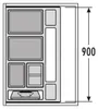 Contenitore per rifiuti Hailo 3620911 Separato-K 900 2x 8 + Anteprima dell’immagine prodotto 4