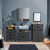 home24 Waschbeckenunterschrank mit 2 Schubkasten Produktbild-Vorschau 4