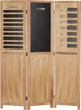 Homestyle4u Paravent Raumteiler 3 teilig Holz Natur Memo Produktbild-Vorschau 4
