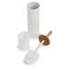 Spazzola per WC Zeller, metallo/bambù, 10x38 cm, bianco Anteprima dell’immagine prodotto 2
