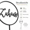 Gartenstab Metall Schwarz mit 'Zuhause' Schriftzug (30 cm), Produktbild-Vorschau 3