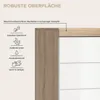 Lambada Hochschrank Bad 4 Türen, 1 Schublade, 2 Regale Weiß Produktbild-Vorschau 3