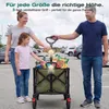 Sekey Bollerwagen faltbar 150 kg mit Bremsen, klappbarer Produktbild-Vorschau 6
