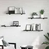 vidaXL Półka 4 szt. Czarna 80 x 20 x 1,5 cm Materiał Podgląd zdjęcia produktu 2