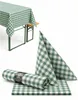 Landhuis tafelkleed, geruit, groen-wit, 60 x 60 cm - 6 Productafbeelding-voorbeeld 2