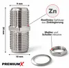 Premium X 10x F-Verbinder Zinklegierung, vielseitiger Produktbild-Vorschau 3