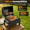 COSTWAY Holzkohlegrill tragbar, BBQ Grill Mini mit Deckel, Produktbild-Vorschau 3