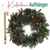 MeisterHome® Corona di Natale artificiale Corona d'Avvento Anteprima dell’immagine prodotto 1