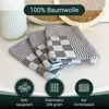 6er Set Geschirrtücher, 65x65 cm, 100% Baumwolle, grau Produktbild-Vorschau 2