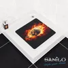 Sanilo Badmat met vlammend schedelmotief, 53 x 53 cm Productafbeelding-voorbeeld 5