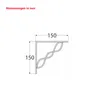 Regalhalter 150x150 mm Regalträger Regalwinkel Wandkonsole Produktbild-Vorschau 2