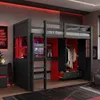 Lit superposé Merax, lit mezzanine 90 x 200 cm avec bureau, Voir les images du produit 6