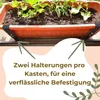 4er Set Blumenkastenhalterung Fensterbank ohne Bohren Produktbild-Vorschau 4