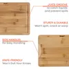 BlauKe® Bambus Schneidebrett Set – Holz Schneidebretter 3er Produktbild-Vorschau 16
