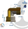 tecuro Winkel 90° Eurokonus G 3/4 Zoll AG x G 1/2 Zoll IG, Produktbild-Vorschau 5