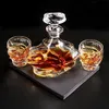 Set di bicchieri da caraffa per whisky in vetro cristallo Anteprima dell’immagine prodotto 4
