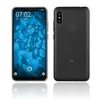 Front and back view of a clear phone case on a white background. Produktbild-Vorschau