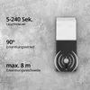 Grafner Aluminium Wandlampe schwarz, mit Bewegungsmelder, Produktbild-Vorschau 5