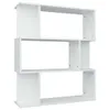 vidaXL Bücherregal/Raumteiler Weiß 80x24x96 cm Produktbild-Vorschau 3