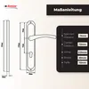DOMINO Türgriff 72 Drückergarnitur PZ - Profilzylinder Set Produktbild-Vorschau 4