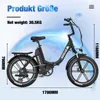 KOOLUX E-Bike 20*4 zoll E-fahrrad 48V15.6AH Elektrofahrrad Produktbild-Vorschau 6