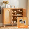 HOKEEPER Armoire à chaussures en bois, double porte étroite Voir les images du produit 7