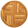 vidaXL Piano del tavolo Ø60x2 cm rotondo in legno massiccio Anteprima dell’immagine prodotto 7