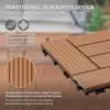 ECD Germany Płytki tarasowe WPC, 30x30 cm, 44-częściowy Podgląd zdjęcia produktu 4