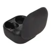A black charging case for earbuds, with the lid open. Produktbild-Vorschau