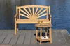 Gartenbank Teakholz 120 cm mit Motiv-Rückenlehne – massiv, Produktbild-Vorschau 12