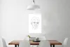 MuchoWow® Poster Frau - Porträt - Strichzeichnung 40x60 cm Produktbild-Vorschau 2