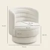 HOMCOM Draaibare fauteuil met kussens, loungefauteuil met Productafbeelding-voorbeeld 3