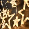 A close-up view of transparent star-shaped decorative lights. Anteprima dell’immagine prodotto