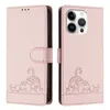 Leder Hülle für iPhone 13 Pro Süße Katze Flip Case Produktbild-Vorschau 2