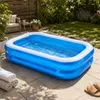Eddy Toys Pool Aufblasbar Rechteckig mit Ablassventil und Produktbild-Vorschau 3