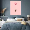 MuchoWow® Poster Dackel auf einem rosa Luftballon 90x120 cm Produktbild-Vorschau 4