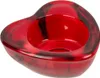 Uchwyt na tealight z czerwonego szkła, serce, ok. 8 x 8 cm Podgląd zdjęcia produktu 3