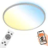 LED Deckenleuchte CCT WiFi Bluetooth App 24W silber Produktbild-Vorschau 1