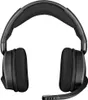 A black gaming headset is shown from the front against a white background. Produktbild-Vorschau