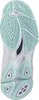 The sole of a white and mint green athletic shoe. Produktbild-Vorschau