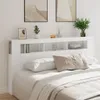 Wezgłowie łóżka z LED, białe, 200x18,5x103,5 cm Podgląd zdjęcia produktu 3
