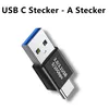 USB Typ C Stecker auf USB A Stecker Adapter OTG USB 3.2 Produktbild-Vorschau 1