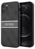 Guess, Schutzhülle für Apple iPhone 12 Pro Max Stripe, Grau Produktbild-Vorschau 1