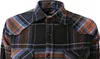 Herren Flanell Hemd langarm Medium Braun/Blau/Grau kariert Produktbild-Vorschau 4