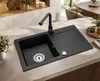 Faizee Home Granitspüle 75 x 44 cm Nachtschwarz – inklusive Produktbild-Vorschau 5