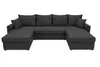 Canapé d'angle en U Gustaw avec fonction couchage et Voir les images du produit 1