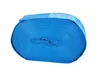 A rolled-up blue hose on a white background. Produktbild-Vorschau